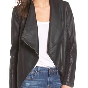 BB Dakota Black Leather Jacket - Worn Twice , size XS